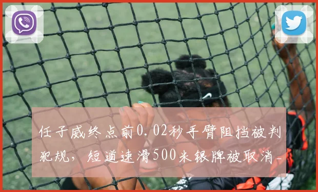 任子威终点前0.02秒手臂阻挡被判犯规,短道速滑500米银牌被取消__br_